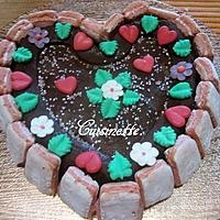 recette Gâteau St Valentin.chocolaté/pomme.