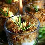 recette Crumble de courgettes au romarin en verrine