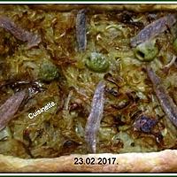 recette Tarte aux oignons/anchois.