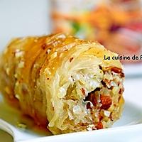 recette Baklava rolls aux amandes et miel du Maroc