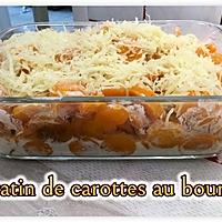 recette GRATIN DE CAROTTES AU BOURSIN