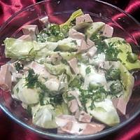 recette salade de cervelas et cœurs d’artichaut.