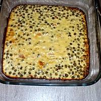 recette Clafoutis de petits-pois jambon et ricotta