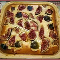 recette Clafoutis aux figues,crème fraiche.