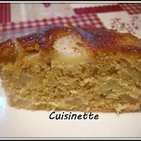 recette gâteau aux poires,crème fraiche.