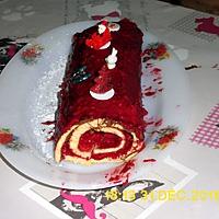 recette BUCHE DE NOEL AUX FRAMBOISES