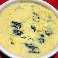 recette Gâteau de semoule aux pruneaux.