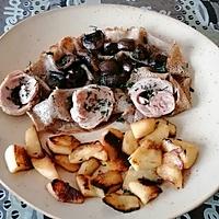 recette galette blé noir  andouille,  pommes  champignons