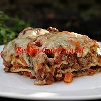 recette Lasagne avec sauce bolognaise de luxe et fromage en crottes