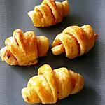 recette Mini-croissants jambon & gruyère