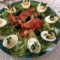 recette SALADE RAPIDE AUX OEUFS