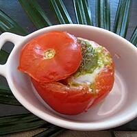 recette tomates oeufs-pesto