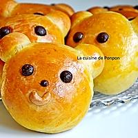 recette Brioche nounours aux épices de pain d'épices, sans beurre