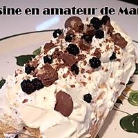 recette Bûche de Noël mûres et mascarpone