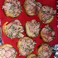 recette Toast crevette grise/ cressonnette