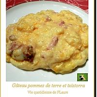 recette Pommes de terre et txistorra dans un "semblant" de gâteau