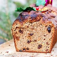 recette Cake de Noël sans gluten, sans lait, sans sucre, sans levure, avec ou sans œuf