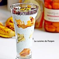 recette Yaourt spiruline, banane, melon et baba au limoncello