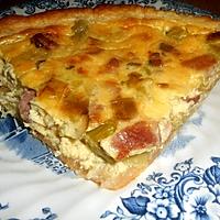 recette Quiche aux poireaux et lardons