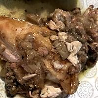 recette Poulet farcis à la mousse de canard et champignons