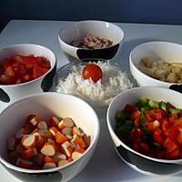 recette Salade de riz à composer