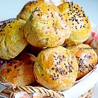 recette Petits pains au pesto d'olives et effiloché de porc