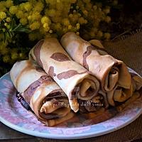 recette Crêpes spirales bicolores