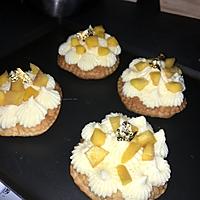 recette Tartelettes crème mousseline et mangue