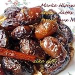 recette Tajine sucré salé de dattes farcies aux noix ( marka hlouwa b dégla )