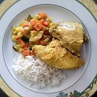 recette Poulet créole à la noix de coco