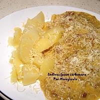 recette Endives façon Carbonara