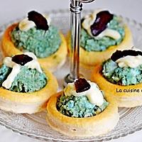 recette Amuse bouche à la salade de thon, spiruline et ail noir