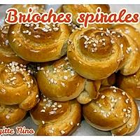 recette BRIOCHES SPIRALES