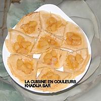 recette Crêpes aux poires caramélisées