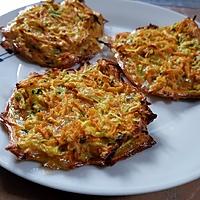 recette Galettes carottes-courgettes