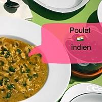 recette Poulet indien à la crème