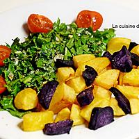 recette Salade de pissenlits et pommes de terre frites, vegan