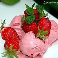 recette Glace à la fraise et mascarpone