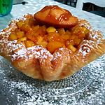 recette La charlotte façon feuilletée aux pommes caramélisées , beurre salé et  madeleines à la  Lauranou