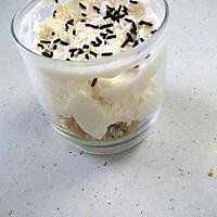 recette VERRINE COOKIE MOUSSE CHOCOLAT BLANC