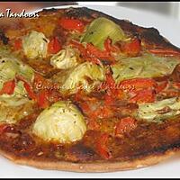 recette Pizza tandoori à la farine de chataigne