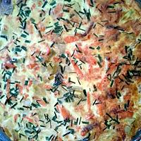 recette Quiche sans pâte poireaux saumon fumé