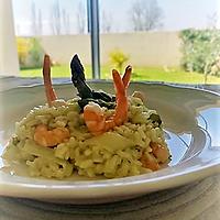 recette Risotto aux asperges et crevettes