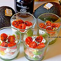 recette Verrine avocat "Petit Plaisir", saumon fumé et tomate