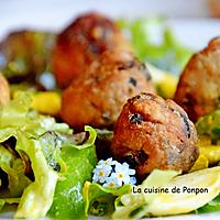 recette Polpettine de thon aux herbes et aux olives noires