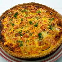 recette Quiche au saumon et fenouil au thermomix