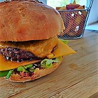 recette Hamburger au boeuf et au cheddar