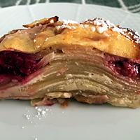 recette Mille feuilles de pommes et framboise