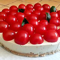 recette Cheesecake au pesto et tomates cerises au thermomix