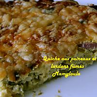 recette Quiche aux poireaux et lardons sans pâte